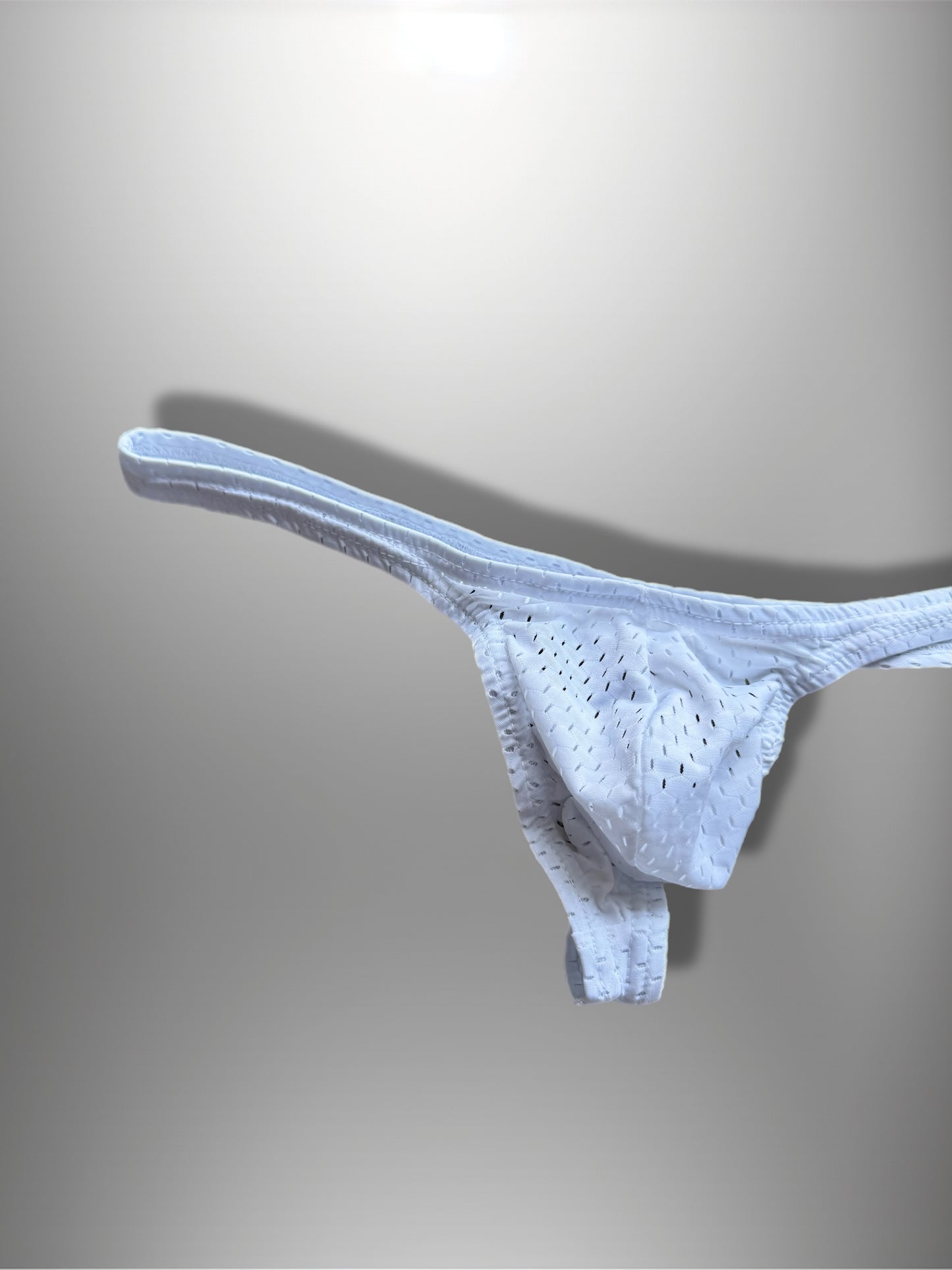 White Air Mesh Thong
