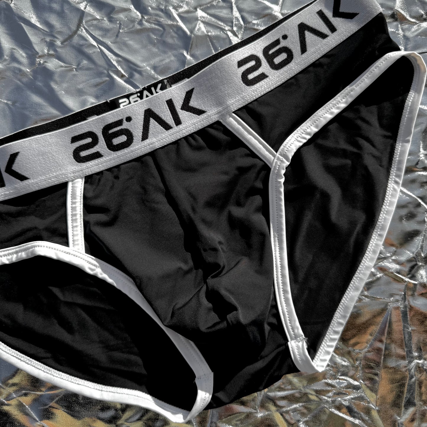 Stretch Comfort Nylon Brief | 2 Piece Bundle Black