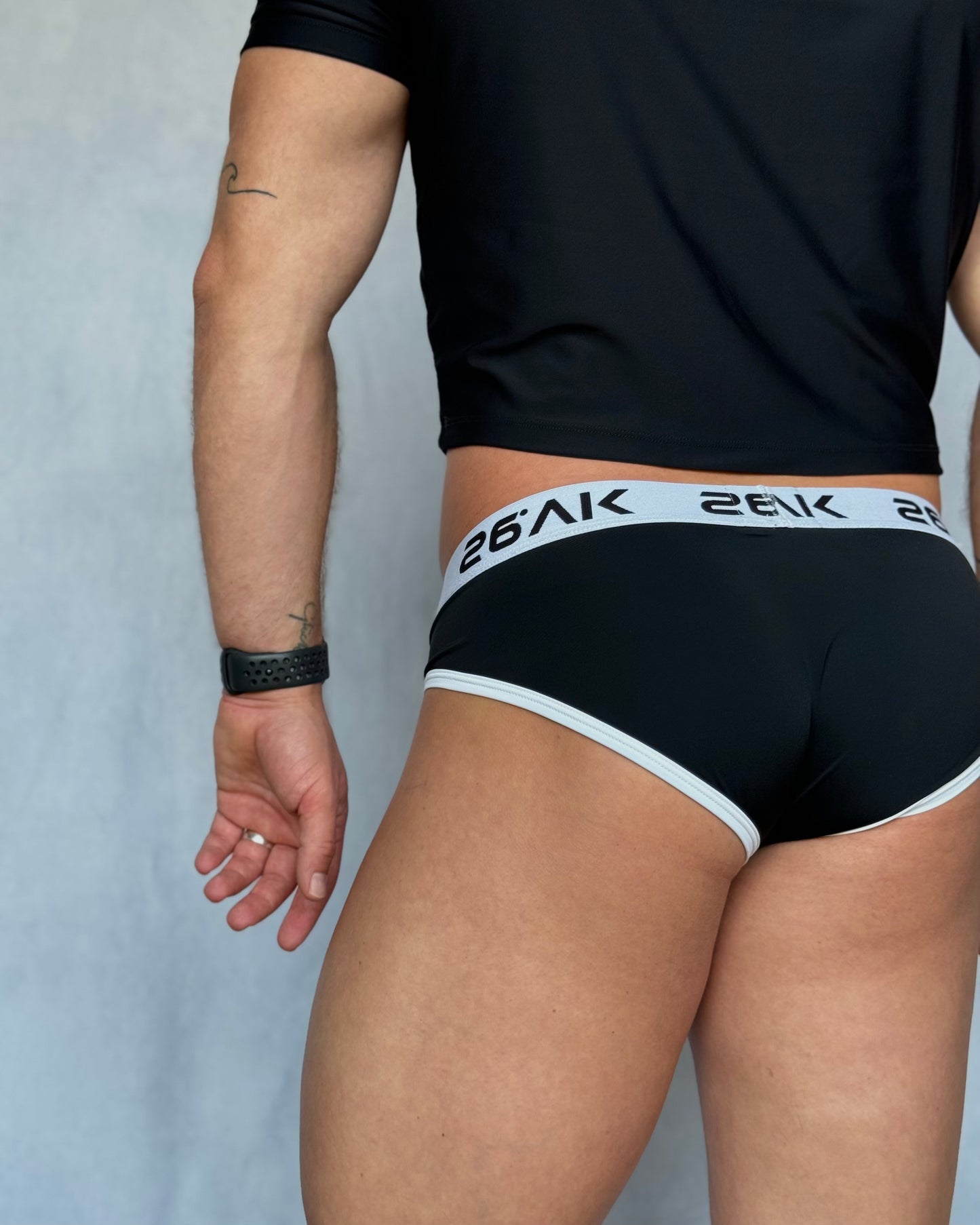 Stretch Comfort Nylon Slip | 2-teiliges Set Weiß Schwarz