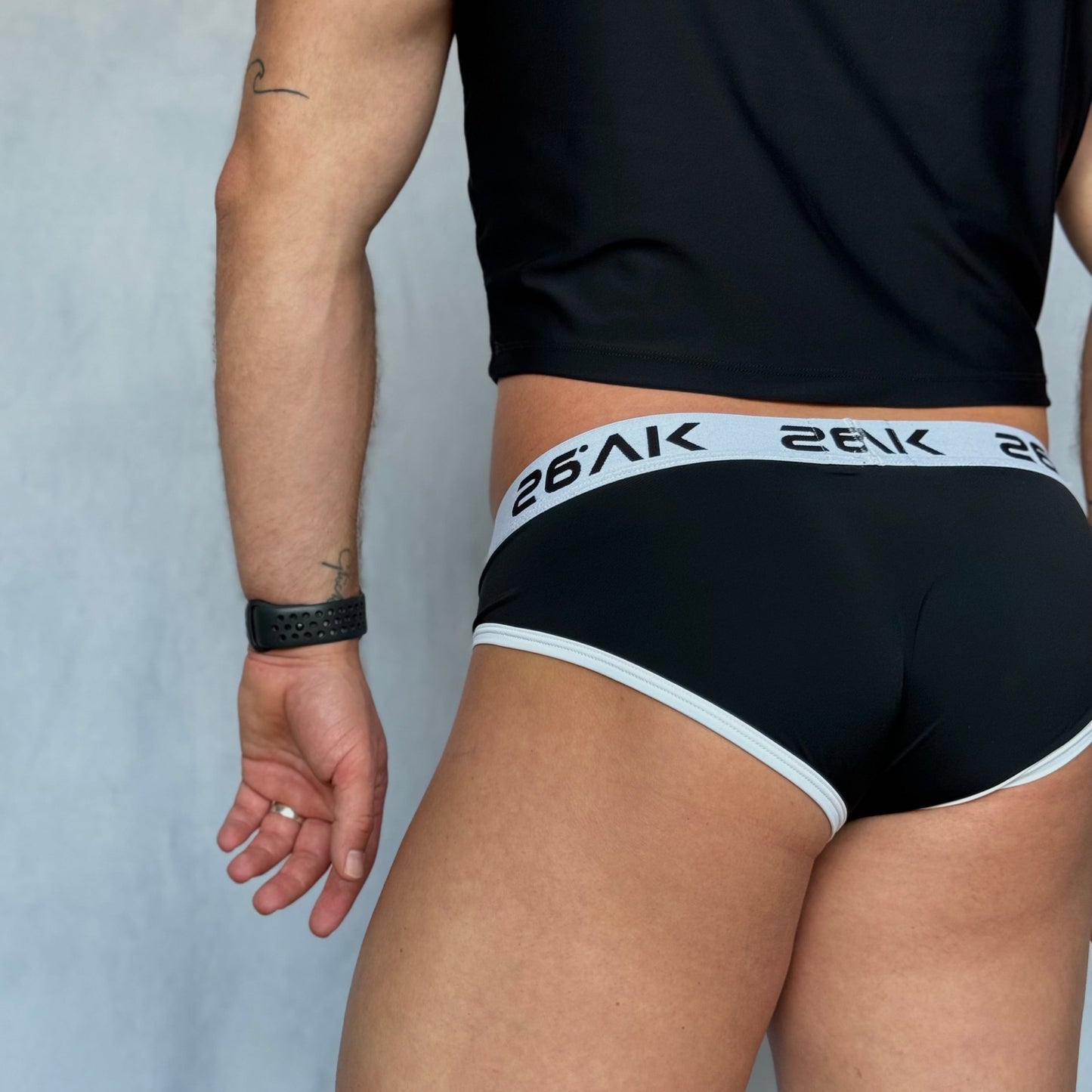 Stretch Comfort Nylon Brief | Black
