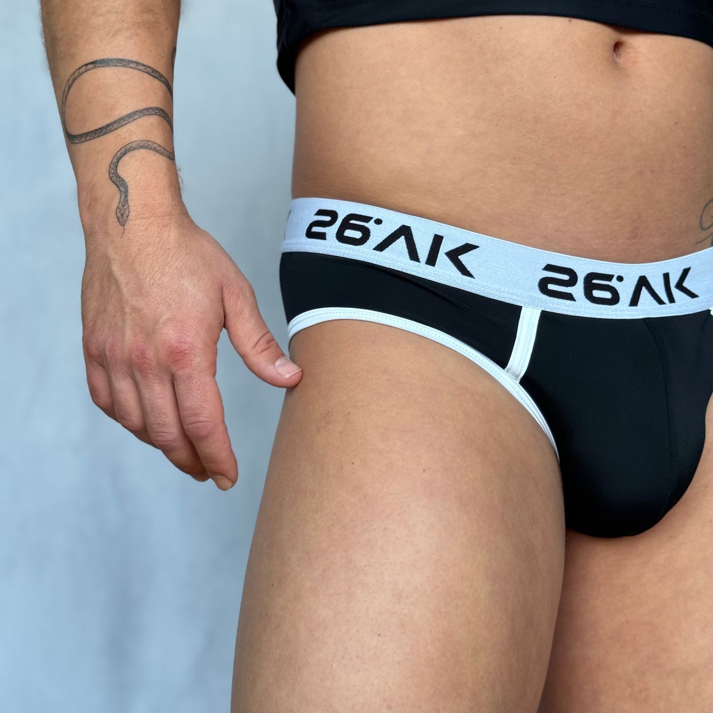 Stretch Comfort Nylon Brief | Black