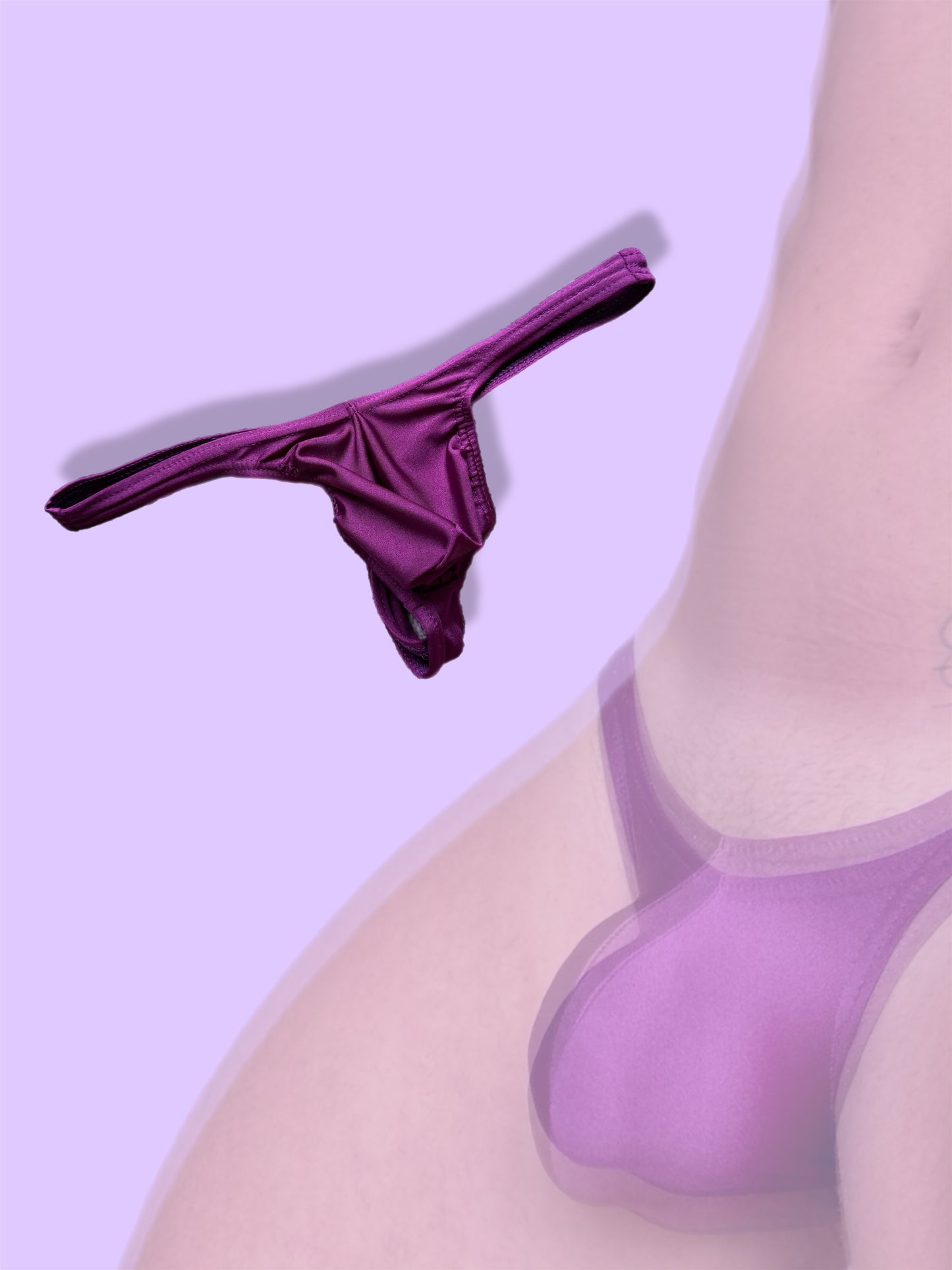 Purple Steel Thong