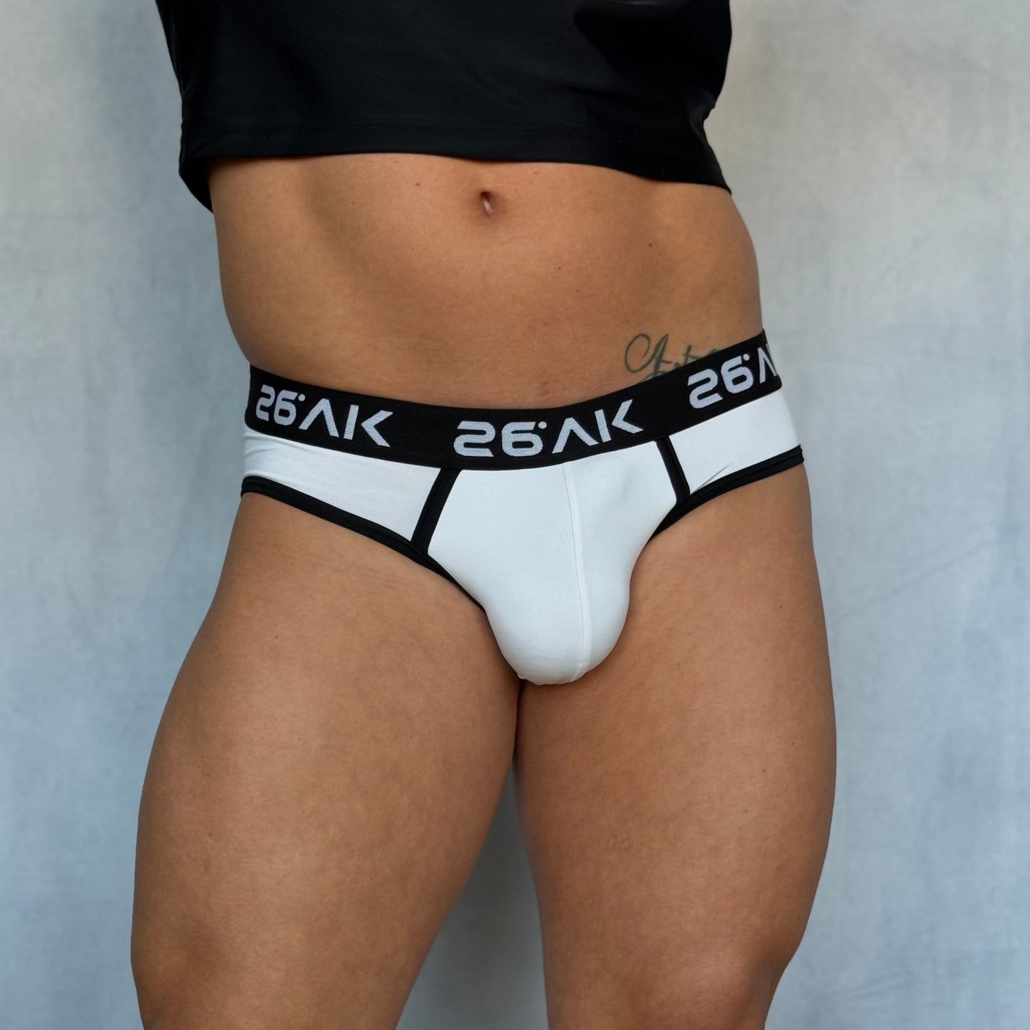 Stretch Comfort Nylon Brief | White