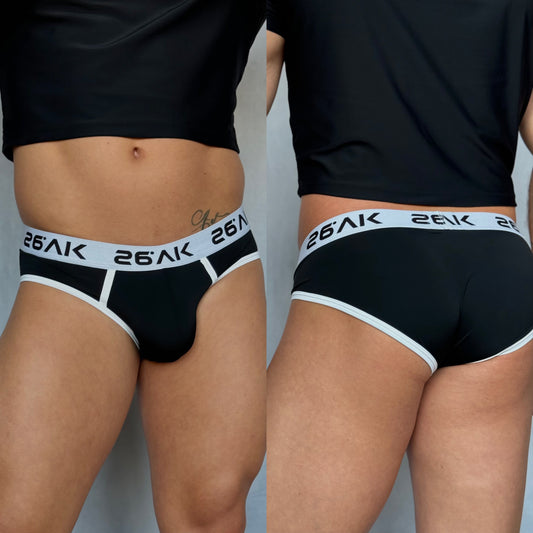 Stretch Comfort Nylon Brief | 2 Piece Bundle Black